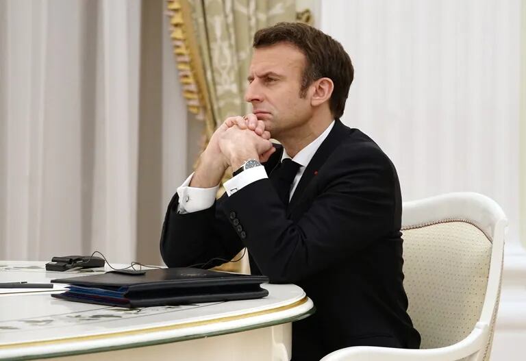 El presidente francés, Emmanuel Macron, de visita en Moscú 