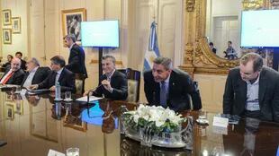 Mauricio Macri reunido con gobernadores en Casa Rosada