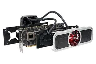 La AMD Radeon R9 295X2 cuenta con un sistema cerrado de refrigeración líquida que se complementa con los tradicionales ventiladores