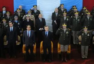 Mauricio Macri, durante el acto del Día del Ejército