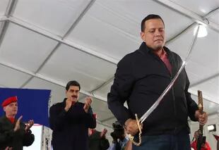 Maduro, ayer, en un acto de Pdvsa, en Caracas