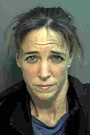 Lisa Nowak, la noche en que fue detenida, luego de atacar a Colleen Shipman