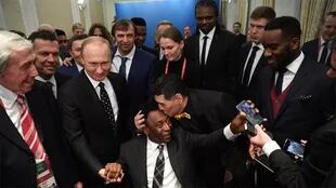 Maradona, Pelé y Putin