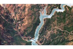 Imagen de California obtenida desde uno de los satélites
