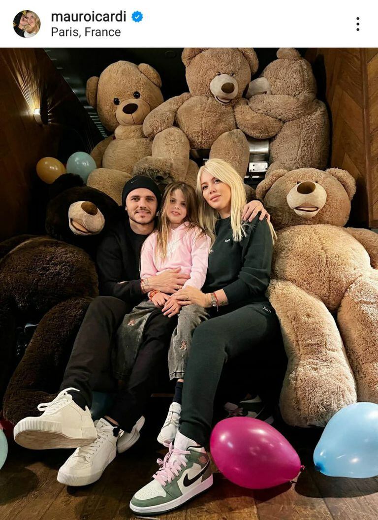 The photograph that Mauro Icardi shared on his Instagram account