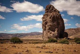 Piedra Parada es uno de los iconos de Chubut.