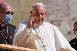 El Papa, en Bratislava (AP Photo/Petr David Josek)