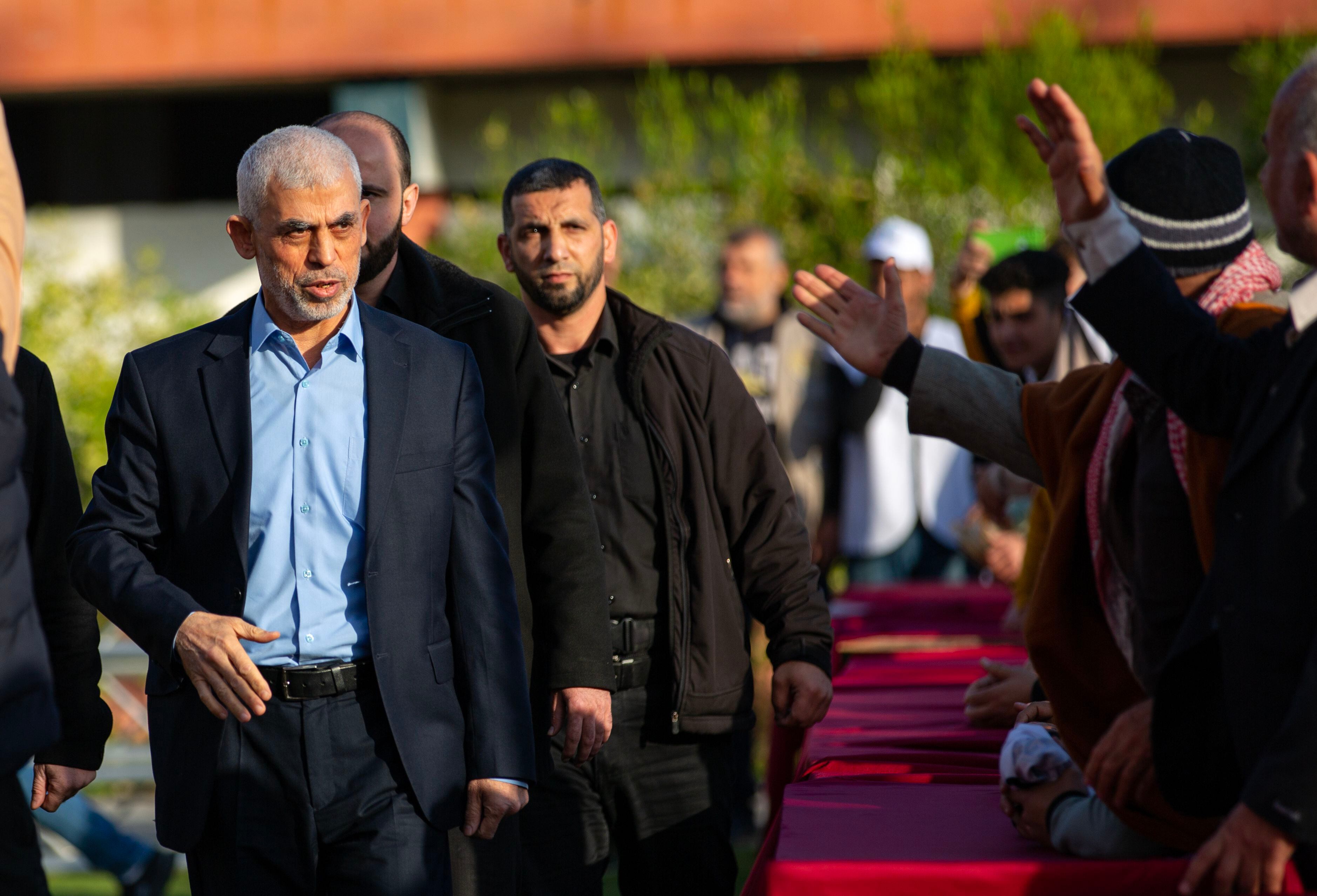 Yehia Sinwar, jefe del bureau político de Hamas el 14 de abril pasado