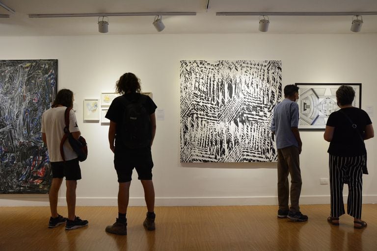 Obras de la Bienal Nacional de Dibujo y del Premio Franklin Rawson a las Artes Visuales en el Museo Provincial de Bellas Artes de San Juan