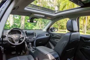 El interior de la Chevrolet Equinox Premier