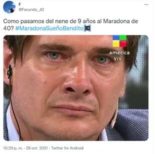 Los memes de la serie de Diego Maradona (Foto: Captura Twitter/@Facundo__42