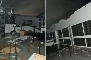 Las impactantes imágenes de la tormenta que voló techos e inundó barrios
