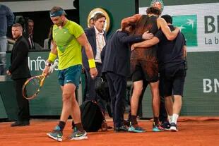 Rafael Nadal no terminó su semifinal porque Alexander Zverev tuvo que abandonar a raíz de una lesión