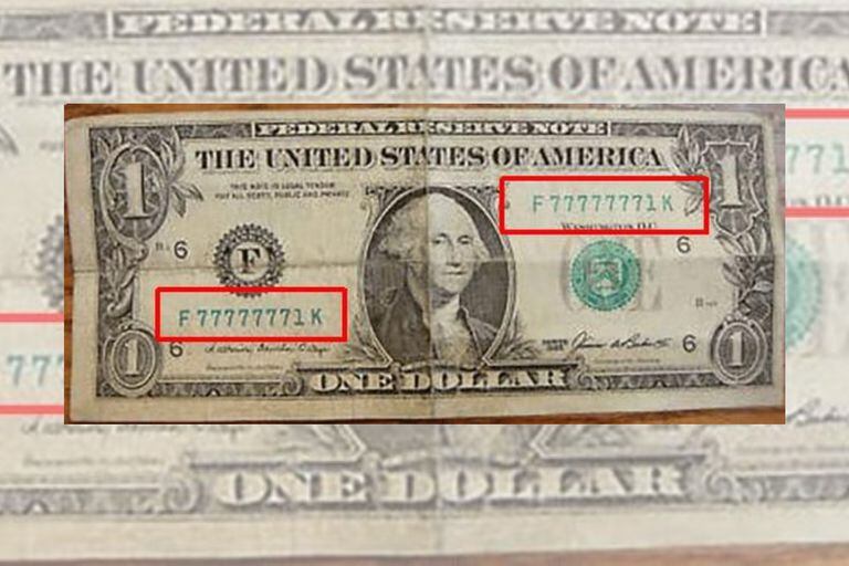 El valor de un dólar puede variar según su número de serie