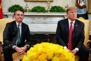 Bolsonaro y Trump, en una reunión en la Casa Blanca