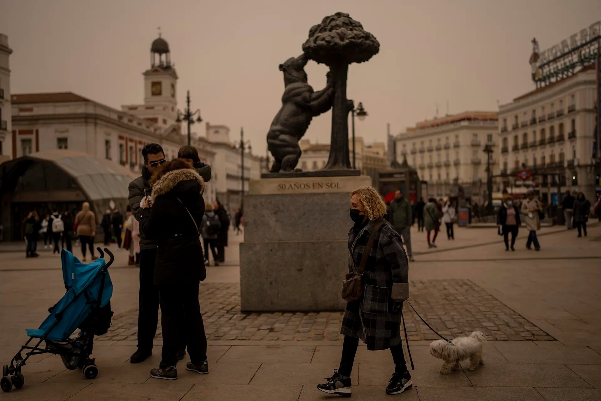 In the center of Puerto del Sol, Madrid