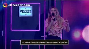 Laurita Fernández presentó al doble de Ricardo Montaner (Crédito: Captura de video eltrece)