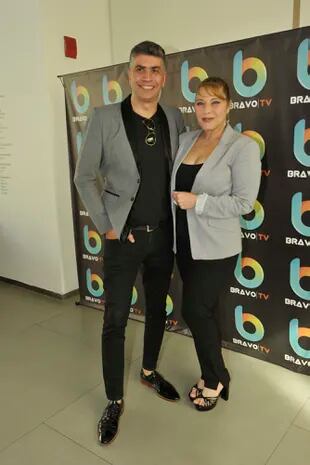 Leo Rossi y Roxana González, conductora del flamante magazine Las Bravas
