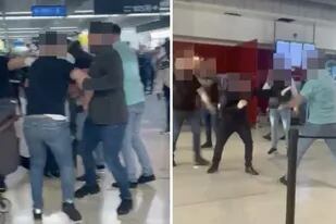 La feroz pelea entre dos hombres en un aeropuerto que se volvió viral