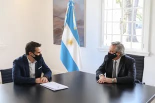 El presidente Alberto Fernández y Darío Martínez