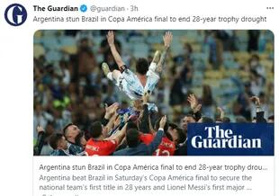 Repercusiones en la prensa británica de la victoria argentina