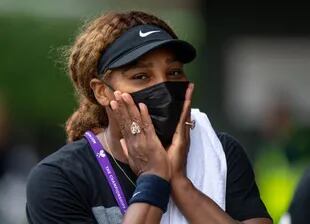 La estadounidense Serena Williams, en Wimbledon, donde intentará lograr su ansiado título número 24 de Grand Slam. 