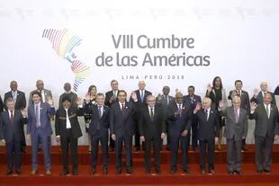 At the last moment, Donald Trump on the Cumbre de las Amricas in Lima, Perú, 2018