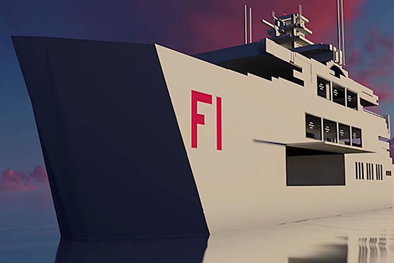 Así luce el The Metaflower Super Mega Yacht, la embarcación de lujo que solo está disponible dentro del mundo virtual del videojuego The Sandbox