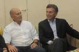 El ruralista Gerónimo Venegas y el candidato a presidente por la coalición Cambiemos Mauricio Macri