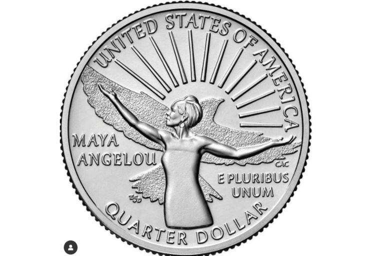 La Casa de la Moneda de EE.UU lanzará la moneda de Maya. Foto Instagram @drmayaangelou