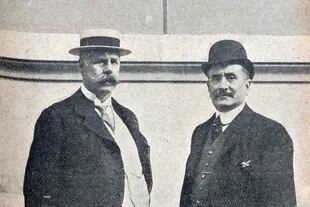 Alfredo H. Gath y Lorenzo Chaves en 1908.