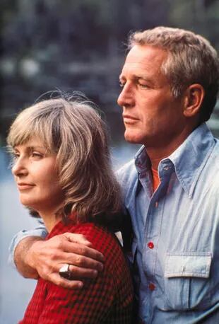 Paul Newman y Joanne Woodward en 1974