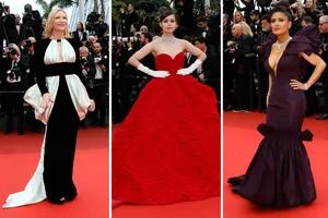 De la elegancia de Kirsten Dunst al vestido voluptuoso de Salma Hayek, los mejores looks de la alfombra roja