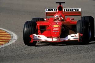 Con el chasis 198, Schumacher corrió tres carreras y luego no volvió a utilizarse 