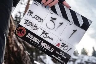 Primer dia de rodaje de Jurassic World Dominion en febrero de 2020. Una imagen que subió su director, Collin Trevorrow