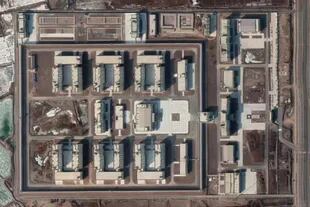 Imágenes de satélite de la nueva instalación cerca de Kashgar en enero de 2020