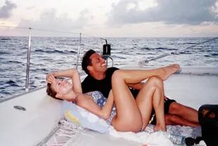 Luis Miguel y Mariah Carey, de vacaciones en Barbados, en 2001