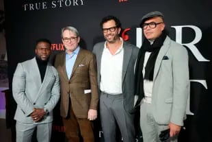 En Nueva York, de estreno. Los actores Kevin Hart, Matthew Broderick y Billy Zane, junto al director Eric Newman participaron en la proyección de la nueva serie de Netflix, True Story  