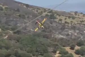 Se estrelló un avión hidrante mientras combatía los incendios en Grecia