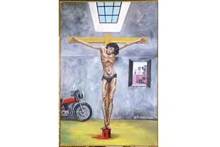 Cristo en el Garaje, Antonio Berni, 1981