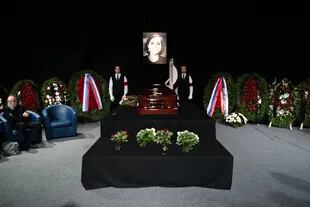 El funeral de Daria Dugina