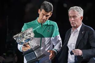 Djokovic together with the director of the Australian Open, Craig Tiley