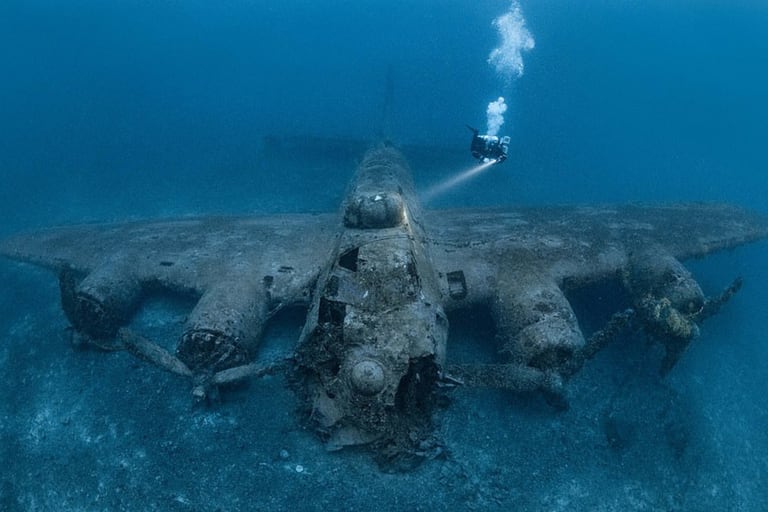 El avión era famoso por sus capacidades defensivas y tenía una torreta con dos ametralladoras en la cola     Foto: Martín Strmiska/ Caters News