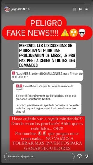 La declaración de Jorge Messi sobre la actualidad de Lionel en PSG