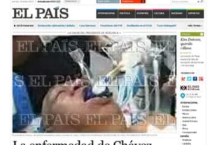 Así apareció la imagen de la polémica en el sitio de El País, luego fue modificado