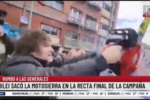 La crítica de Luis Novaresio a la imagen de Javier Milei con la motosierra: “Me parece violenta”
