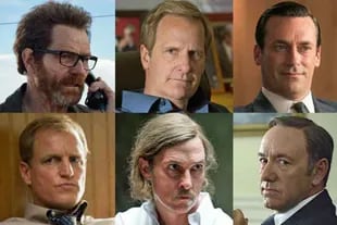 Bryan Cranston, Jeff Daniels, Jon Hamm, Woody Harrelson, Matthew McCounaghey y Kevin Spacey, los actores dramáticos del año