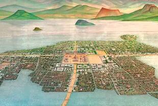 La ciudad de México-Tenochtitlan comenzó como una isla conectada por canales a los pueblos vecinos