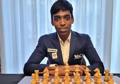 El indio Rameshbabu Praggnanandha tiene 18 años y ya se encuentra en las alturas de la competencia internacional.