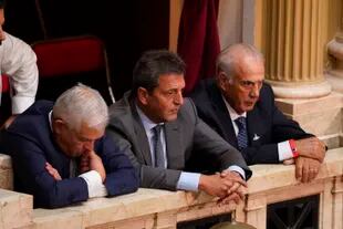 Sergio Massa escuchó algunos halagos del Presidente en la apertura de sesiones ordinarias del Congreso. No estuvo junto al resto de los ministros.